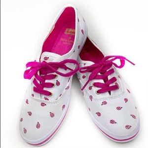 Kate Spade x Keds Ladybug Sneakers Shoes Sz 6 EUC